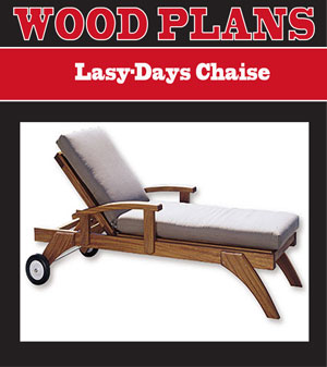 Lazy-days Chaise Lounge Woodworking Plan